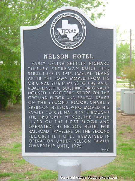 Nelson Hotel Historical Marker