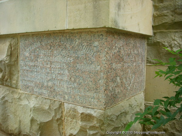 Victoria County Court House Cornerstone