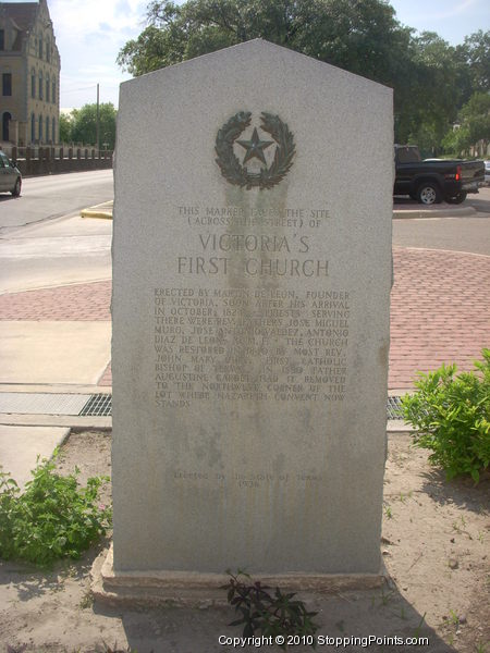 Victoria's First Church Historical Marker