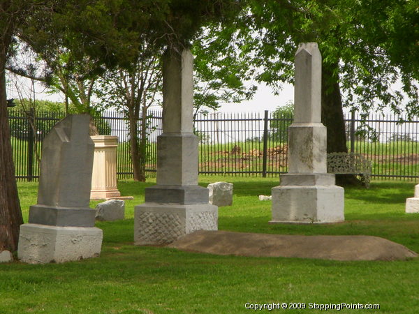 Gravestones in Letot Cemetary