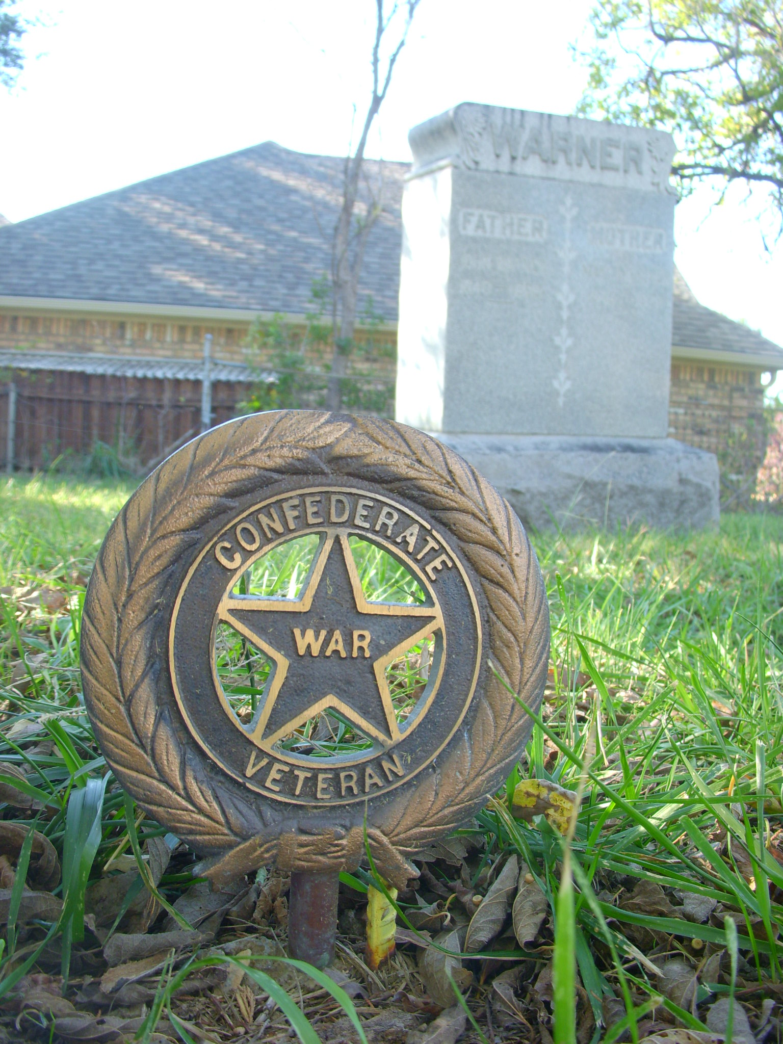 Confederate War Veteran, Warner Tombstone