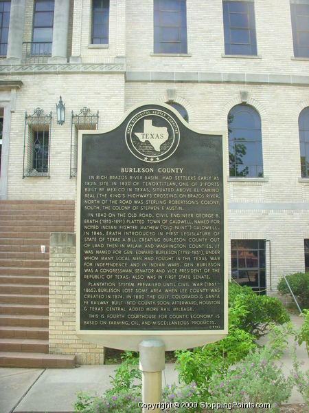 Burleson County Historical Marker