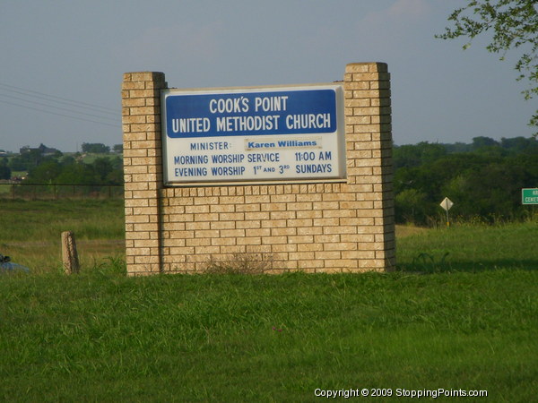 Cook's Point United Methodist Church Sign
