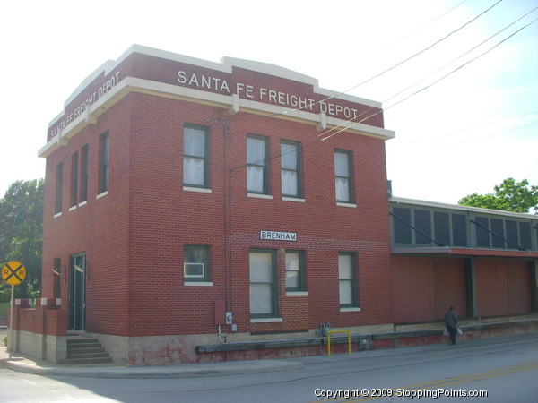 Santa Fe Freight Train Depot, Brenham, Tx