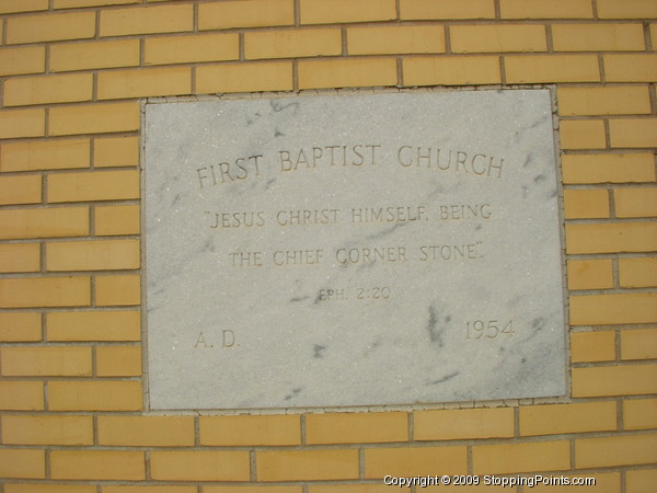 First Baptist Church Cornerstone