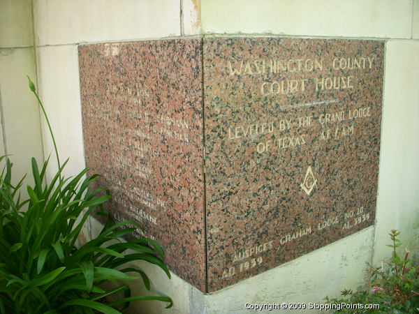Washington County Courthouse Cornerstone