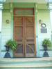 Carved Front Doors, Wood-Hughes Home