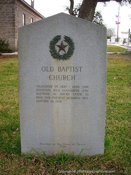 Old Baptist Church Historical Marker