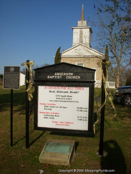 Anderson Baptist Church sign