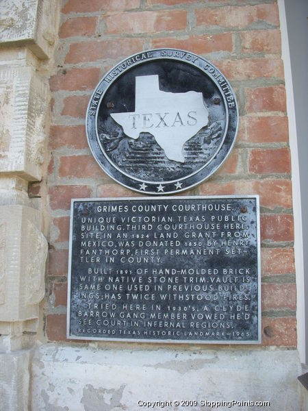 Grimes County Courthouse Historical Marker