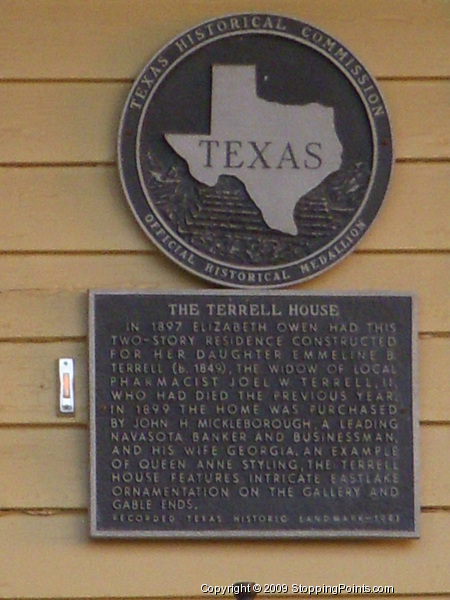 Terrell House Historical Marker