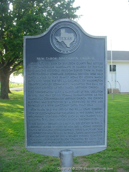 New Tabor Brethren Church Historical Marker