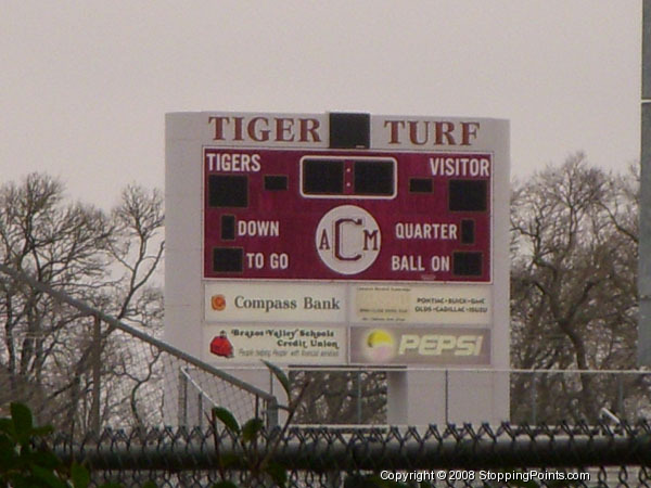 College Station ISD Football Scoreboard