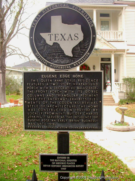 Eugene Edge Historical Marker