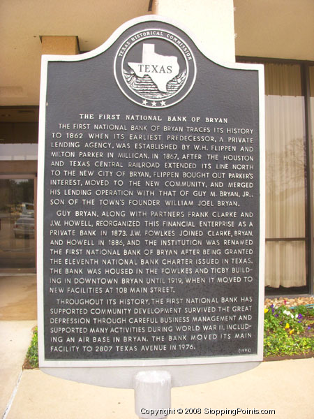 First National Bank Historical Marker