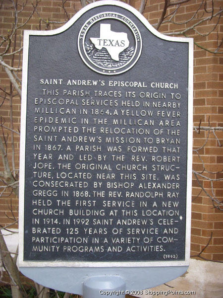 Saint Andrews Church Historical Marker