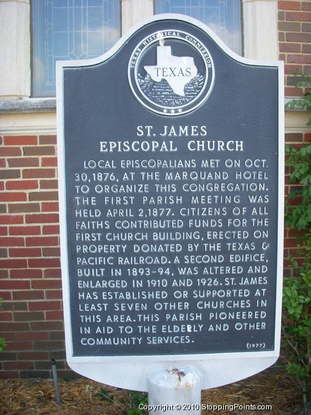 St. James Episcopal Church Historical Marker