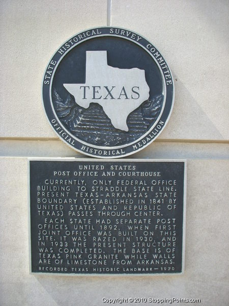 United States Post Office and Courthouse Historical Marker