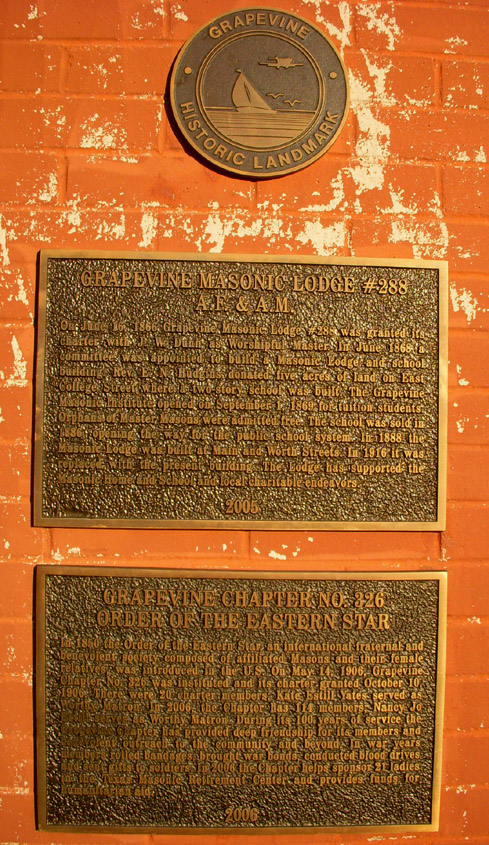 Grapevine Freemasons historical marker