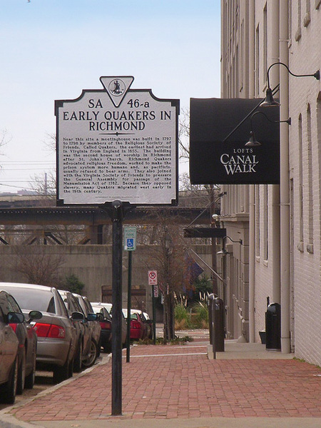 Early Quakers in Richmond Historical Marker