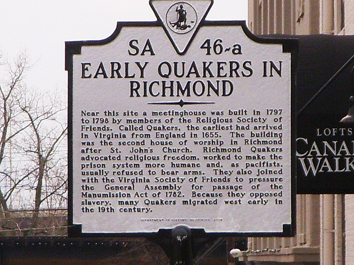 Quakers Historical Marker